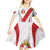 Peru Football Custom Kid Short Sleeve Dress La Bicolor Arriba Peru