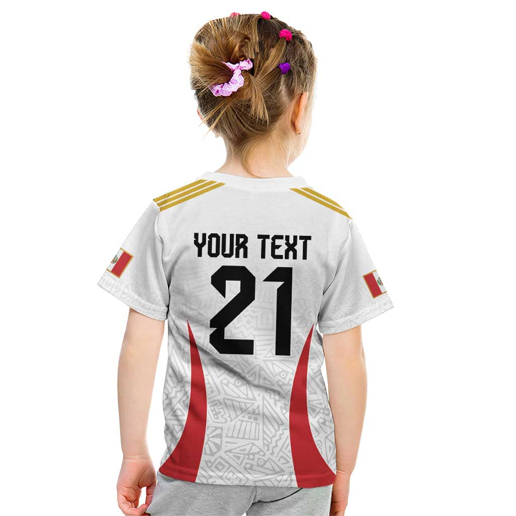 Peru Football Custom Kid T Shirt La Bicolor Arriba Peru