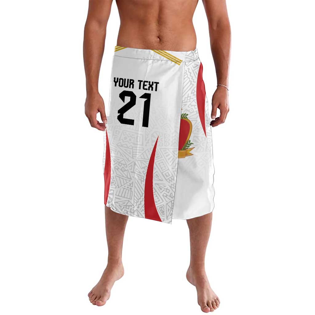 Peru Football Custom Lavalava La Bicolor Arriba Peru