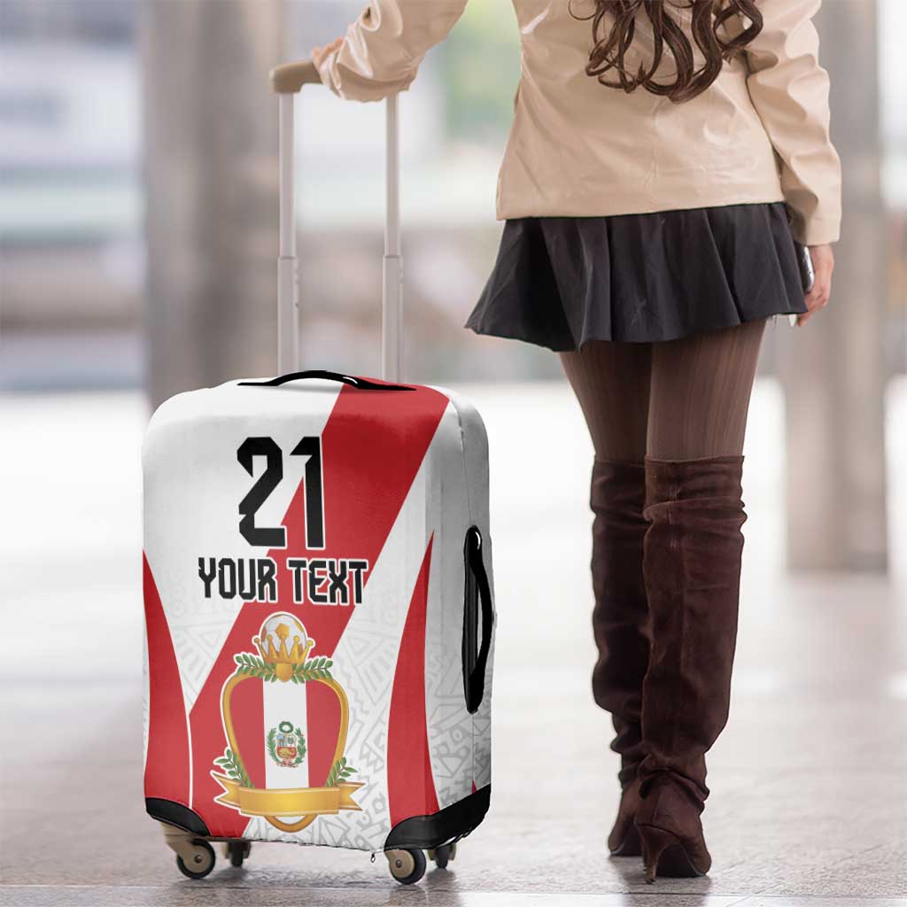 Peru Football Custom Luggage Cover La Bicolor Arriba Peru LT9