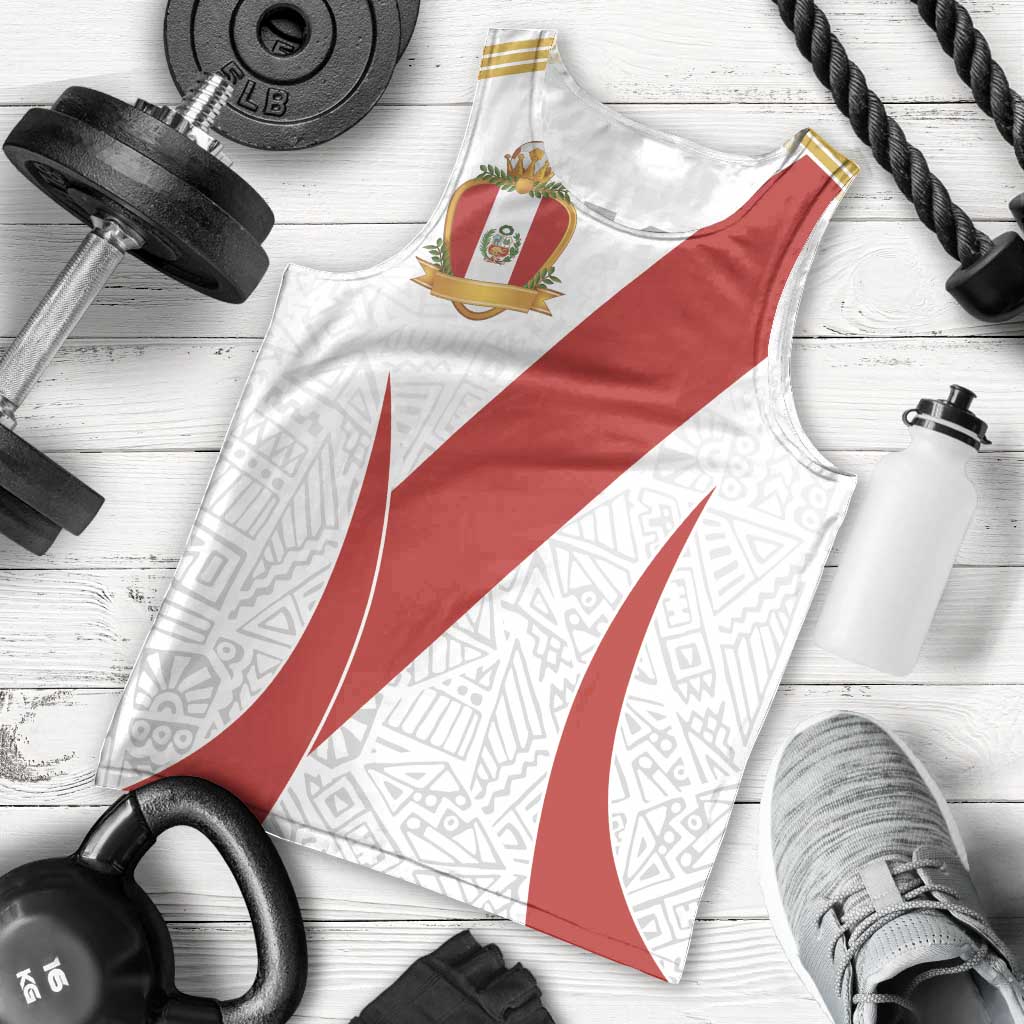 Peru Football Custom Men Tank Top La Bicolor Arriba Peru