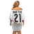 Peru Football Custom Off Shoulder Short Dress La Bicolor Arriba Peru