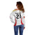 Peru Football Custom Off Shoulder Sweater La Bicolor Arriba Peru
