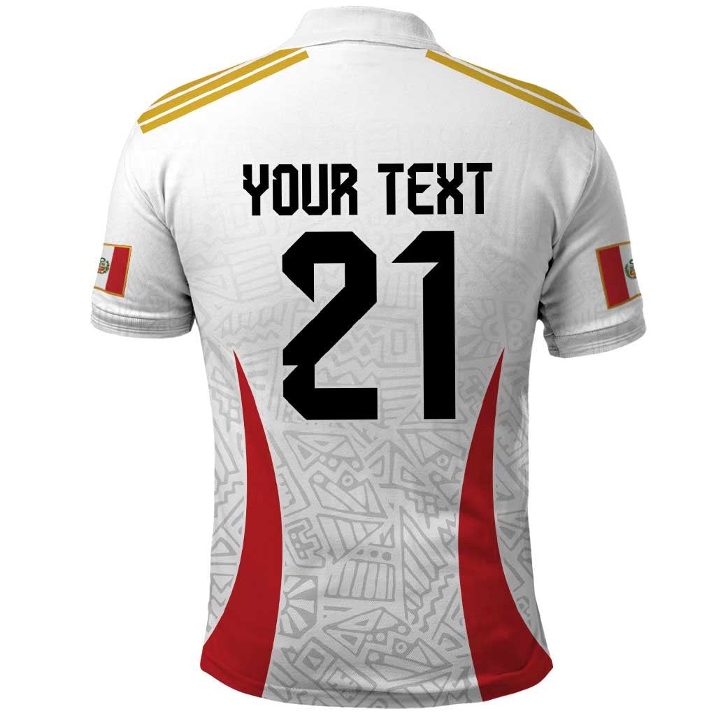 Peru Football Custom Polo Shirt La Bicolor Arriba Peru