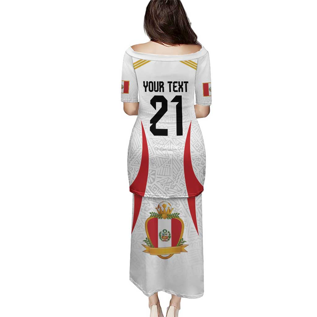 Peru Football Custom Puletasi La Bicolor Arriba Peru