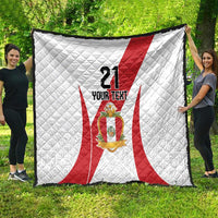 Peru Football Custom Quilt La Bicolor Arriba Peru LT9