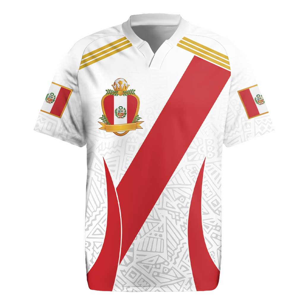 Peru Football Custom Rugby Jersey La Bicolor Arriba Peru