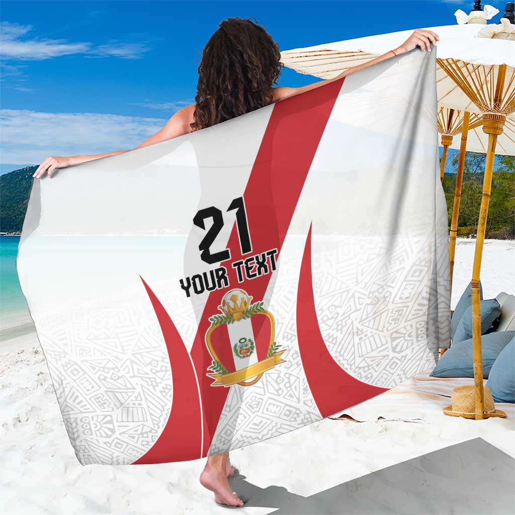 Peru Football Custom Sarong La Bicolor Arriba Peru LT9