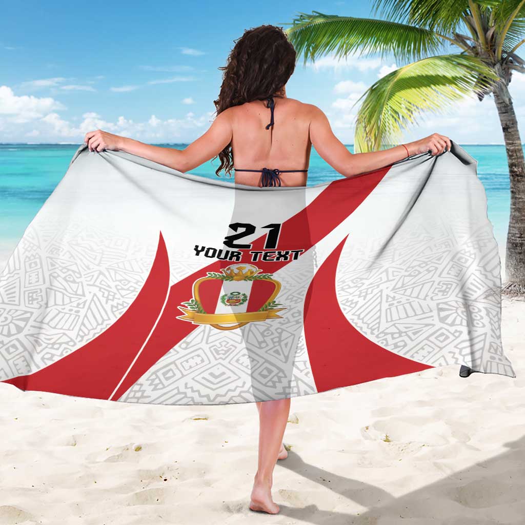 Peru Football Custom Sarong La Bicolor Arriba Peru