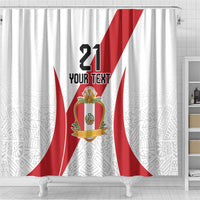 Peru Football Custom Shower Curtain La Bicolor Arriba Peru LT9