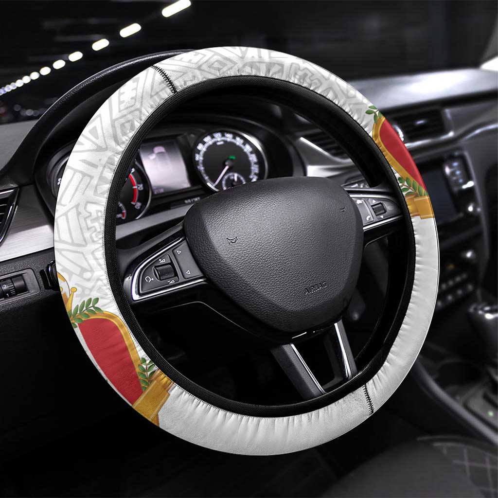 Peru Football Steering Wheel Cover La Bicolor Arriba Peru LT9