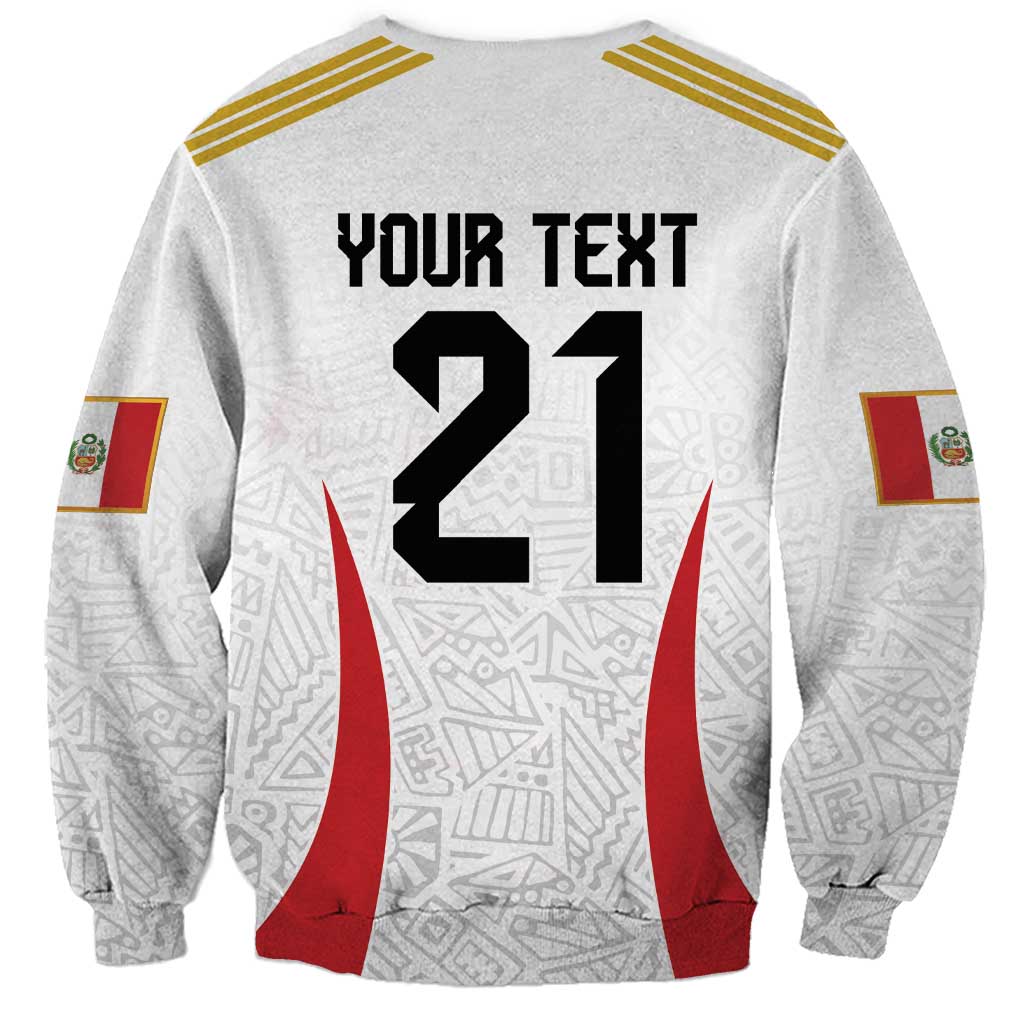 Peru Football Custom Sweatshirt La Bicolor Arriba Peru