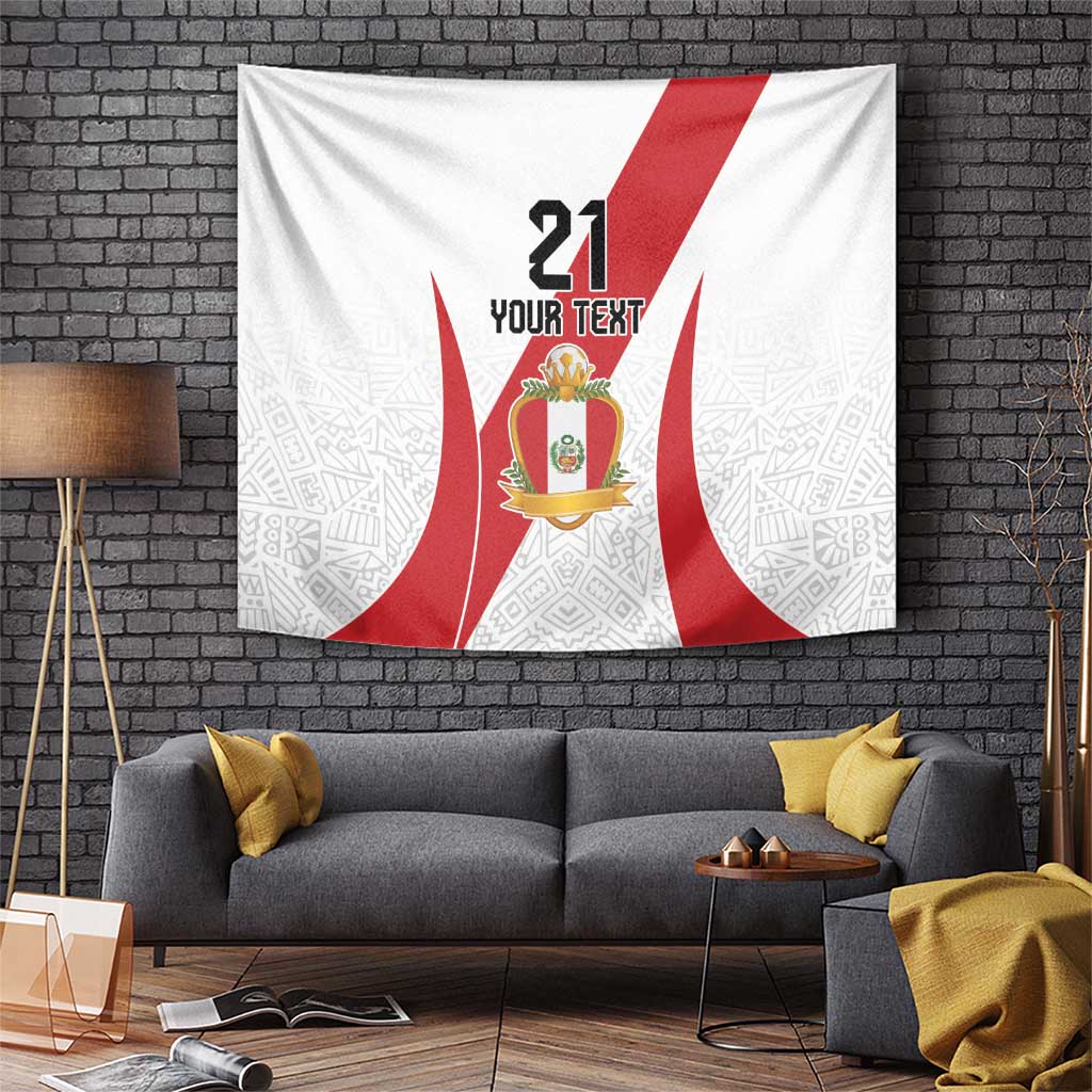 Peru Football Custom Tapestry La Bicolor Arriba Peru LT9