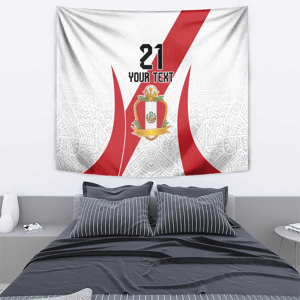 Peru Football Custom Tapestry La Bicolor Arriba Peru LT9