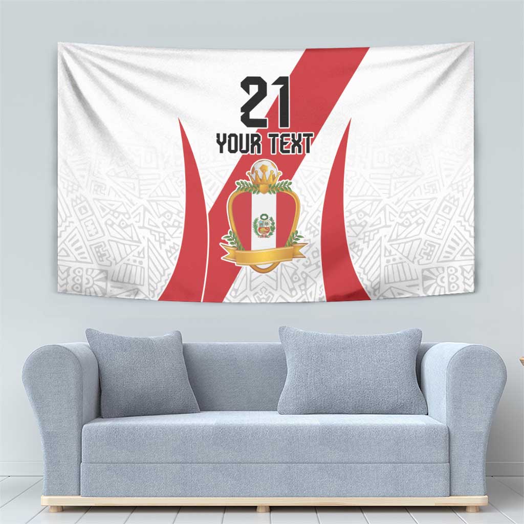 Peru Football Custom Tapestry La Bicolor Arriba Peru LT9