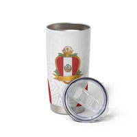Peru Football Custom Tumbler Cup La Bicolor Arriba Peru