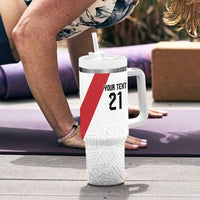 Peru Football Custom Tumbler With Handle La Bicolor Arriba Peru