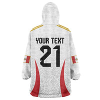 Peru Football Custom Wearable Blanket Hoodie La Bicolor Arriba Peru