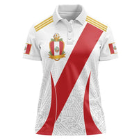 Peru Football Custom Women Polo Shirt La Bicolor Arriba Peru