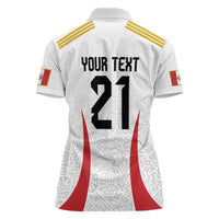 Peru Football Custom Women Polo Shirt La Bicolor Arriba Peru