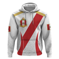 Peru Football Custom Zip Hoodie La Bicolor Arriba Peru