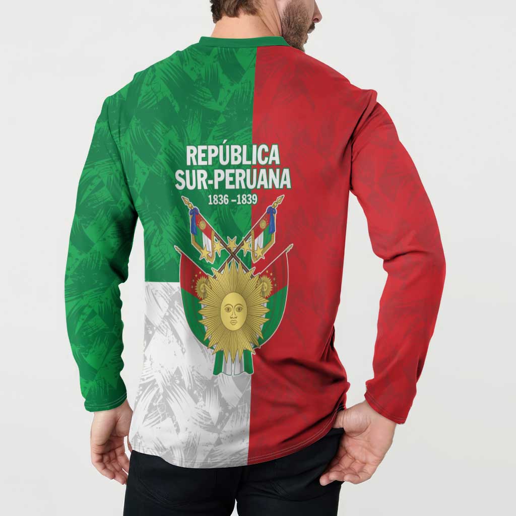 Republic of South Peru Button Sweatshirt Version 1836 - 1839