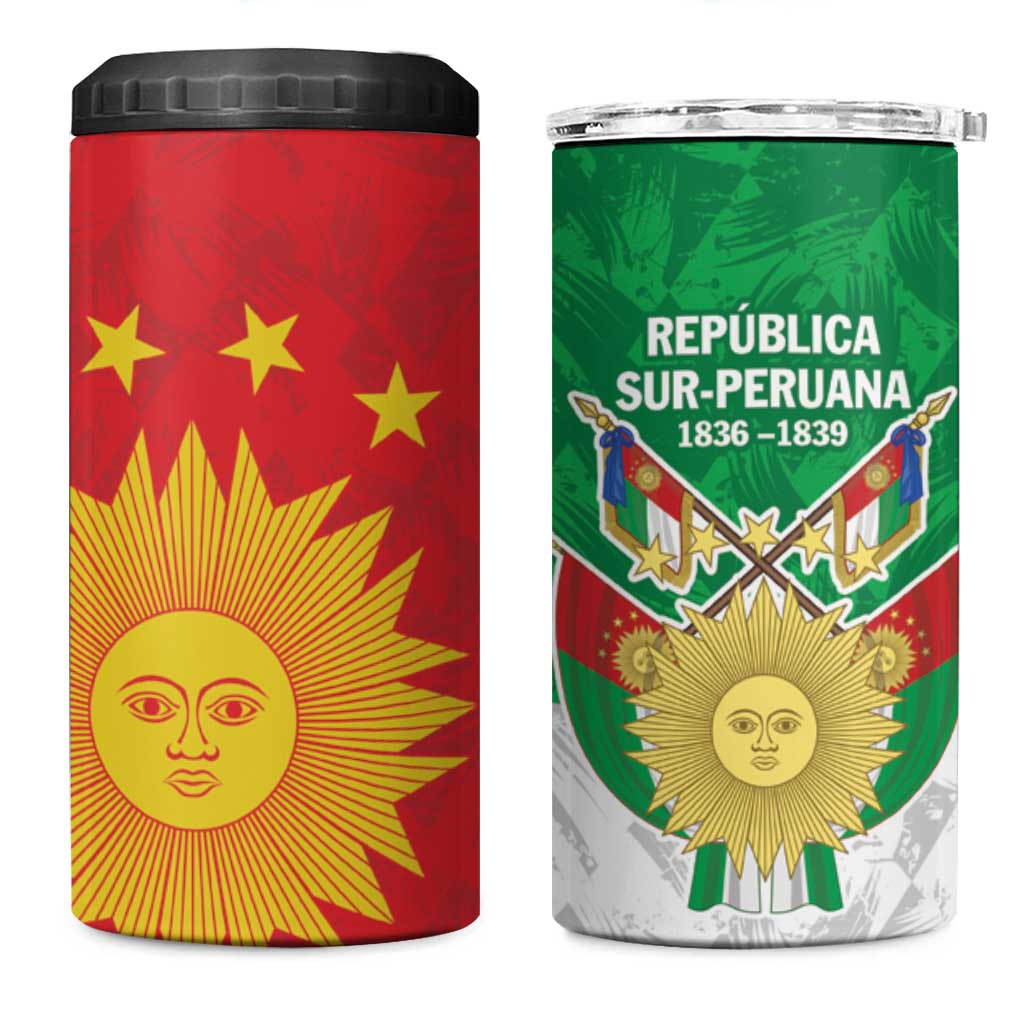 Republic of South Peru 4 in 1 Can Cooler Tumbler Version 1836 - 1839