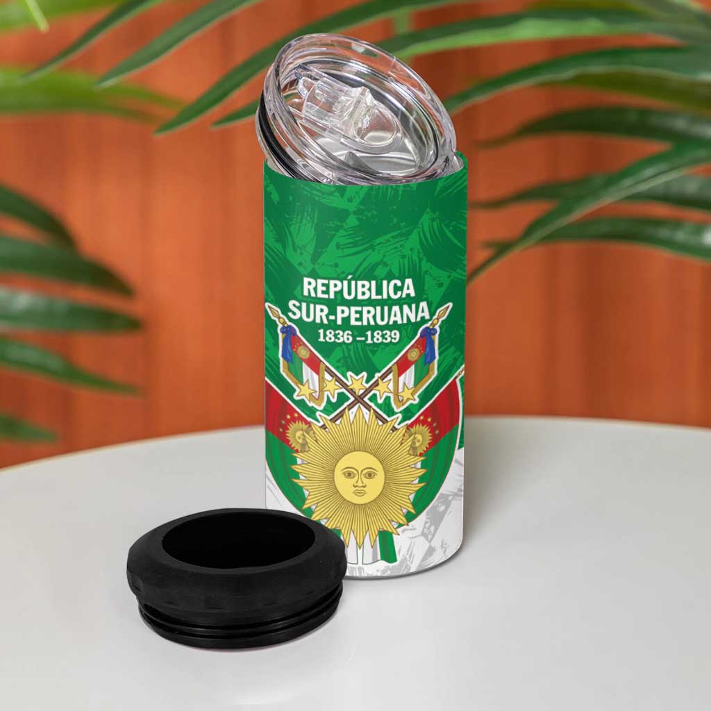 Republic of South Peru 4 in 1 Can Cooler Tumbler Version 1836 - 1839
