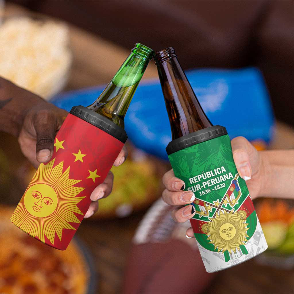 Republic of South Peru 4 in 1 Can Cooler Tumbler Version 1836 - 1839