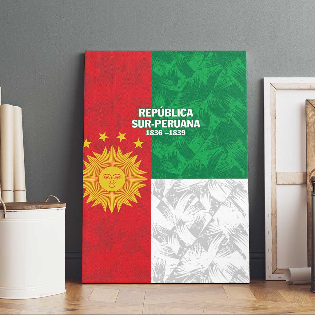 Republic of South Peru Canvas Wall Art Version 1836 - 1839 LT9