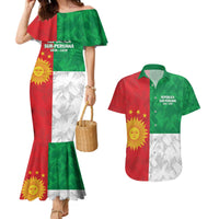 Republic of South Peru Couples Matching Mermaid Dress and Hawaiian Shirt Version 1836 - 1839