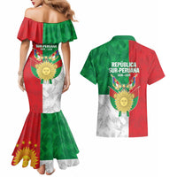 Republic of South Peru Couples Matching Mermaid Dress and Hawaiian Shirt Version 1836 - 1839