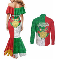 Republic of South Peru Couples Matching Mermaid Dress and Long Sleeve Button Shirt Version 1836 - 1839