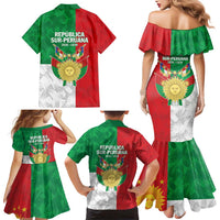 Republic of South Peru Family Matching Mermaid Dress and Hawaiian Shirt Version 1836 - 1839