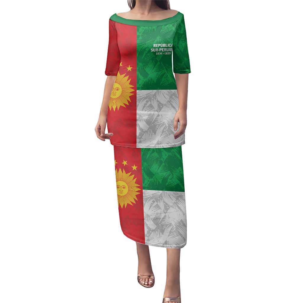 Republic of South Peru Family Matching Puletasi and Hawaiian Shirt Version 1836 - 1839