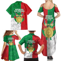 Republic of South Peru Family Matching Summer Maxi Dress and Hawaiian Shirt Version 1836 - 1839