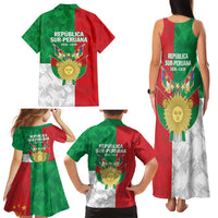 Republic of South Peru Family Matching Tank Maxi Dress and Hawaiian Shirt Version 1836 - 1839