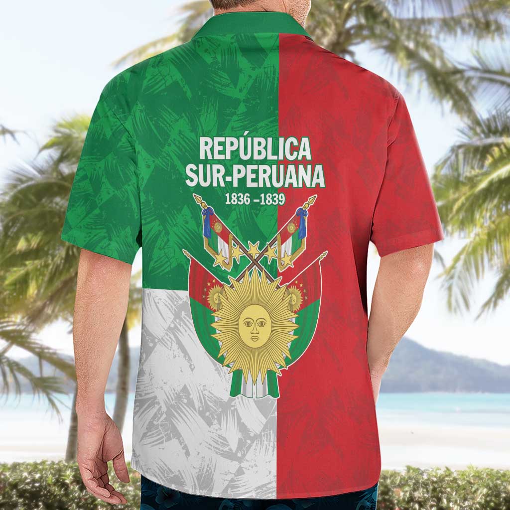 Republic of South Peru Hawaiian Shirt Version 1836 - 1839
