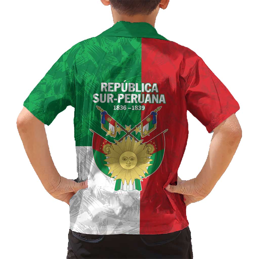 Republic of South Peru Hawaiian Shirt Version 1836 - 1839