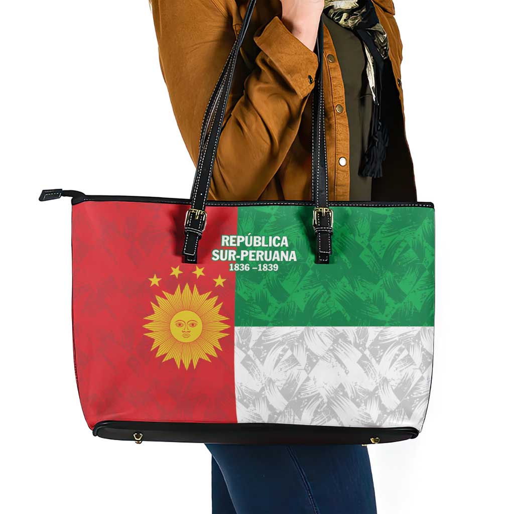 Republic of South Peru Leather Tote Bag Version 1836 - 1839