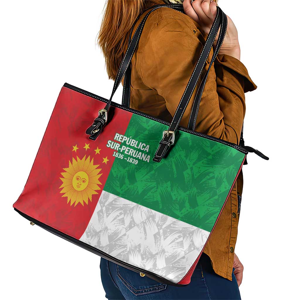Republic of South Peru Leather Tote Bag Version 1836 - 1839