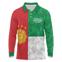 Republic of South Peru Long Sleeve Polo Shirt Version 1836 - 1839