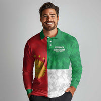Republic of South Peru Long Sleeve Polo Shirt Version 1836 - 1839