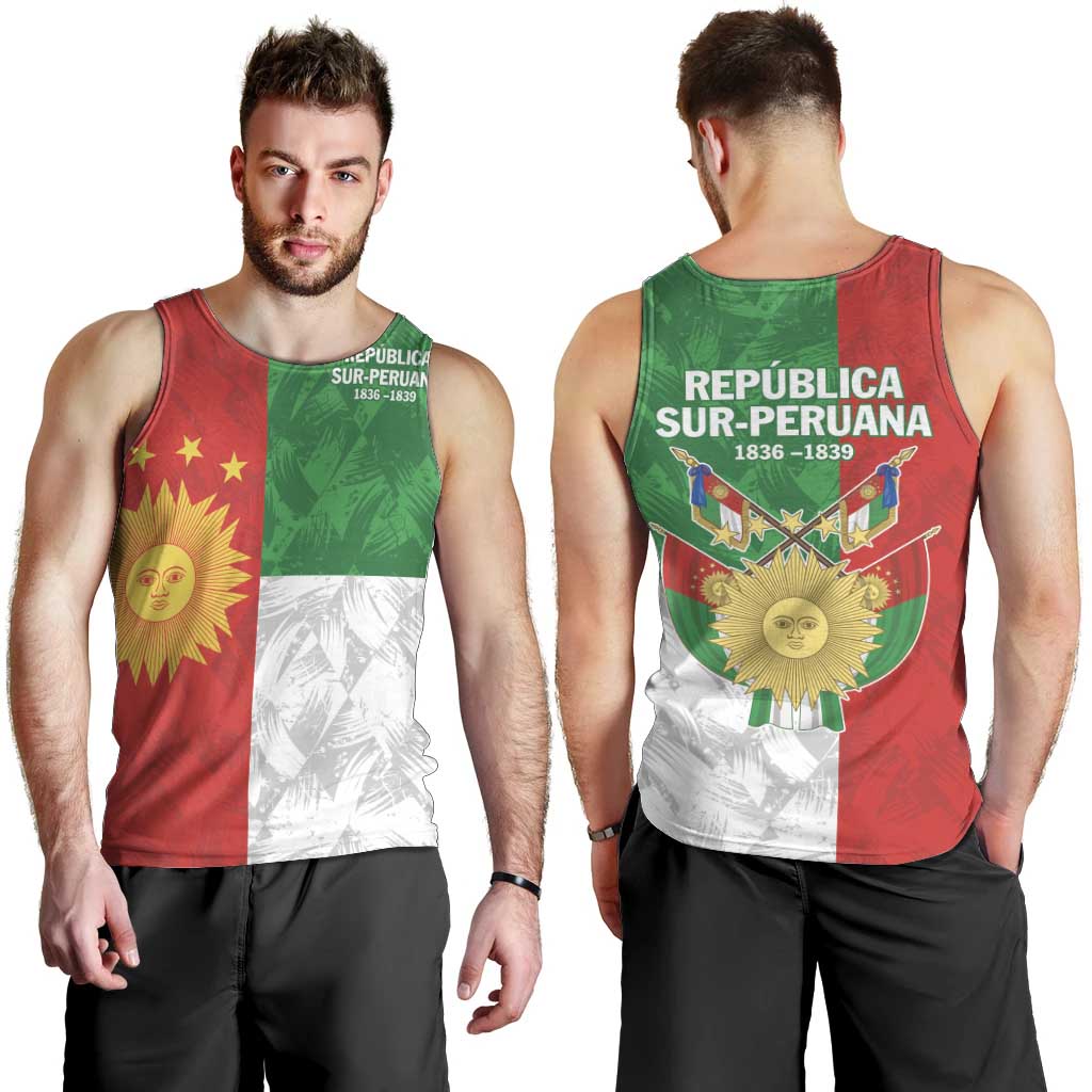 Republic of South Peru Men Tank Top Version 1836 - 1839