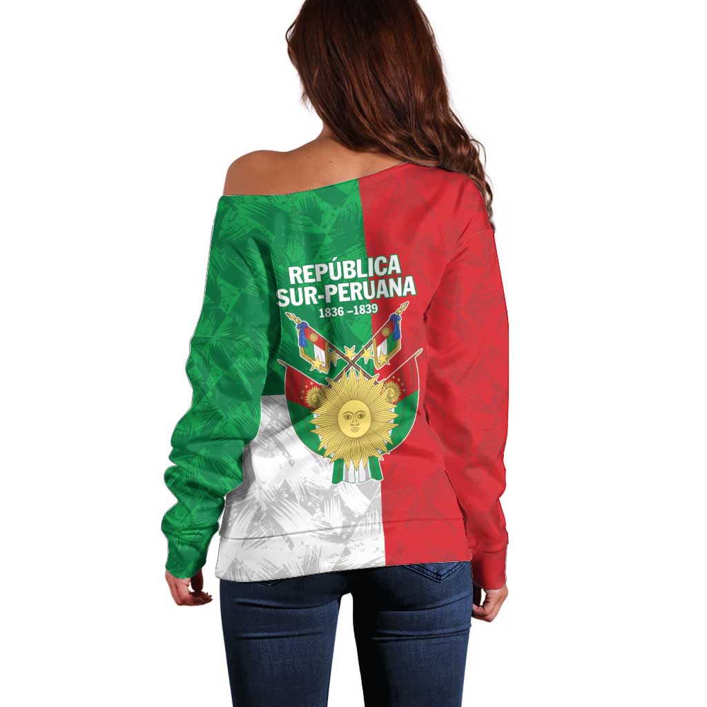 Republic of South Peru Off Shoulder Sweater Version 1836 - 1839
