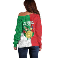 Republic of South Peru Off Shoulder Sweater Version 1836 - 1839