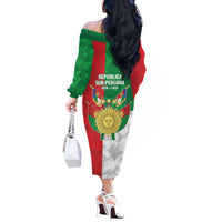 Republic of South Peru Off The Shoulder Long Sleeve Dress Version 1836 - 1839