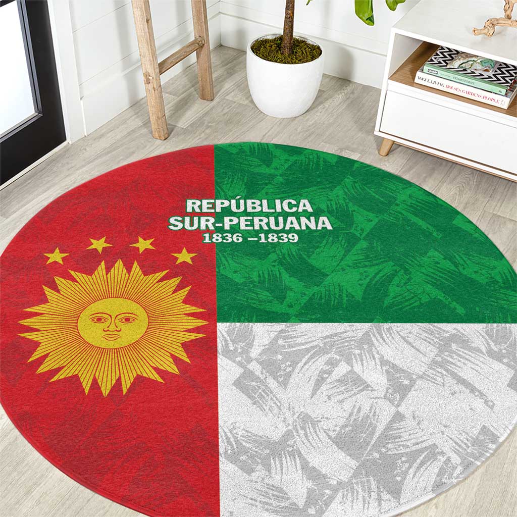 Republic of South Peru Round Carpet Version 1836 - 1839 LT9