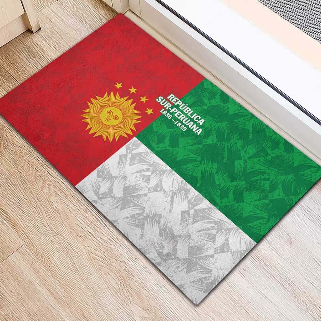 Republic of South Peru Rubber Doormat Version 1836 - 1839
