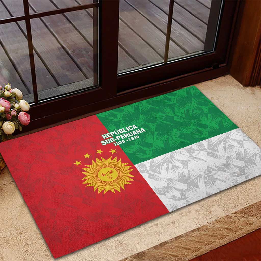 Republic of South Peru Rubber Doormat Version 1836 - 1839 LT9